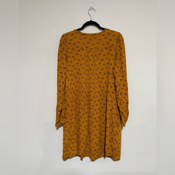 Garnet Hill Shiloh Crepe Floral Long Sleeve Dress Size Medium Boho Peasant - Picture 11 of 11